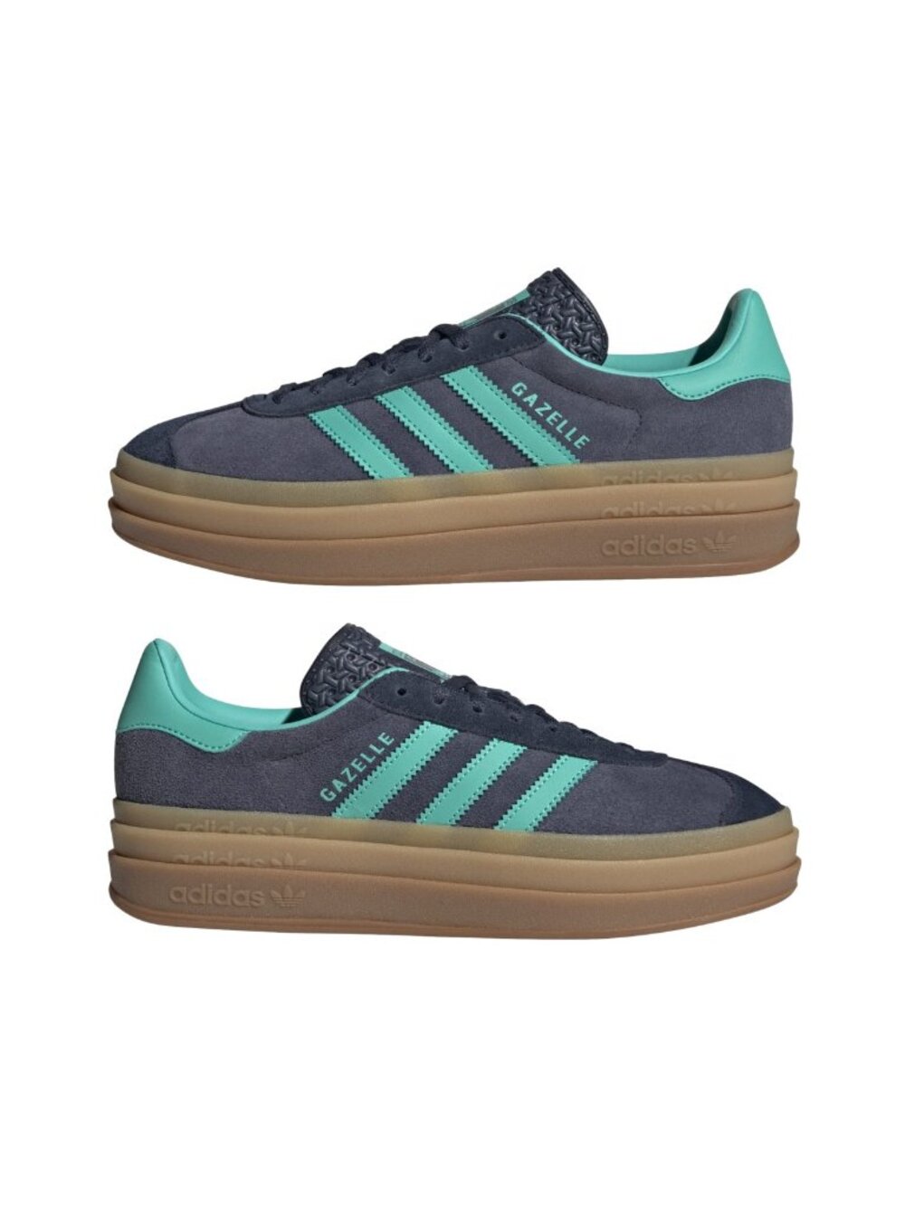 adidas Gazelle Bold - MultiSize Women Casual Shoes Shadow Navy Mint JQ6437 NEW